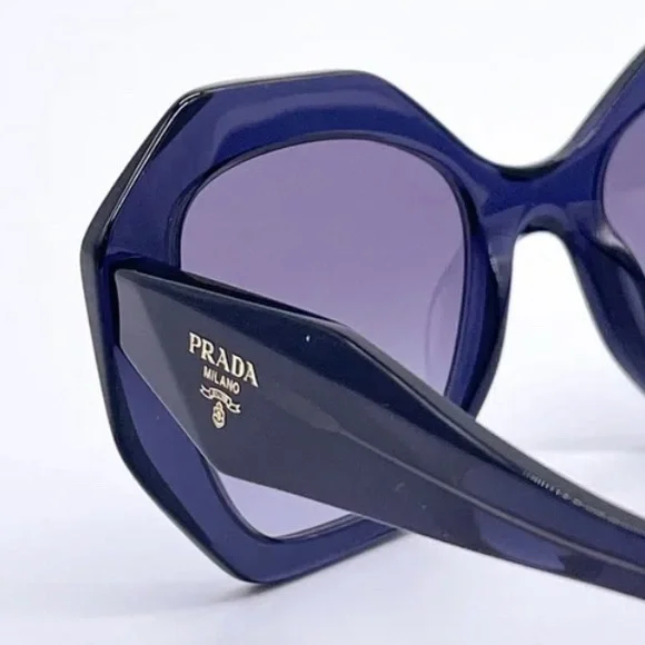NEW PRADA PR16WS 08Q08I WOMEN’S SUNGLASSES PRADA SPR 16W BLUE EYEWEAR PR 16WS - Picture 5 of 12